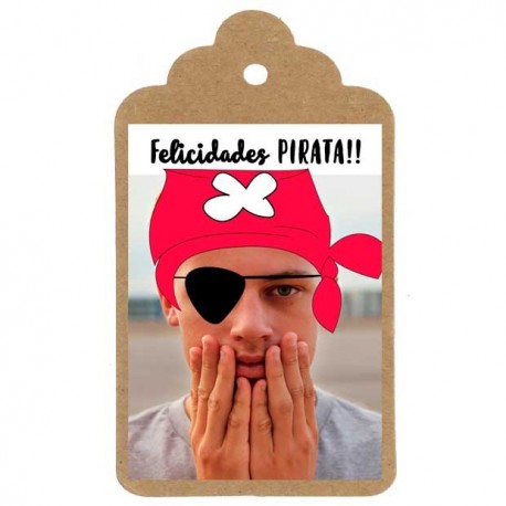 Etiqueta divertida "Pirata"