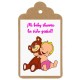 Etiqueta baby shower "OSITO CHICA"