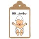 Etiqueta baby shower "BEBE HUEVO"