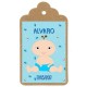 Etiqueta bautizo nº6: Angelito niño
