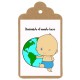 Etiqueta baby shower "BIENVENIDO AL MUNDO"