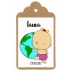 Etiqueta bautizo "BAUTIZO NIÑA MUNDO"