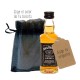 Whisky Jack Daniel's botellita con etiqueta personalizada y bolsita de organza