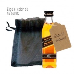 Botellita whisky Johnnie Walker Etiqueta Negra
