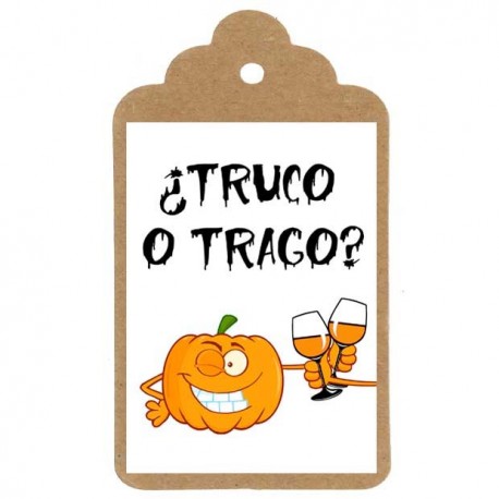 Etiqueta divertida "HALLOWEEN"