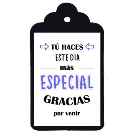 Etiqueta boda "Día especial"