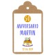 Etiqueta cumpleaños "Tarta aniversario"