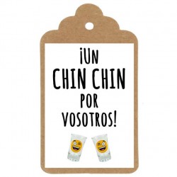 etiqueta boda chin chin por vosotros