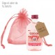 Gordon's Pink botellita con etiqueta personalizada y bolsita