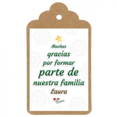 Etiqueta navidad "Felicitación empresa"