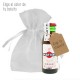 Martini Rojo botellita con etiqueta personalizada y bolsita de organza
