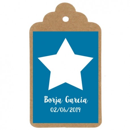 Etiqueta comunión "Estrella"
