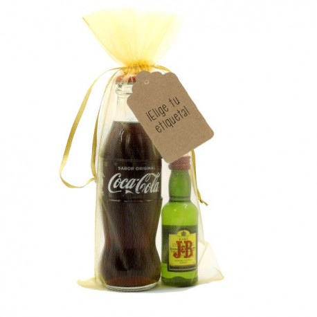 KIT WHISKY COLA: Whisky JB y Coca-cola para regalar en eventos