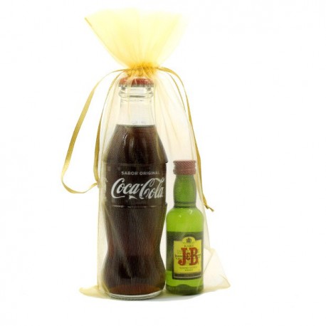 KIT WHISKY COLA: Whisky JB y Coca-cola para regalar en eventos