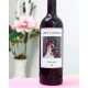 Botella vino personalizada "Feliz aniversario"