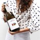 Botella Magnum vino blanco Chardonnay personalizada con una etiqueta para regalo especial