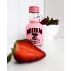 Botellita Crema de fresas con tequila Buitral