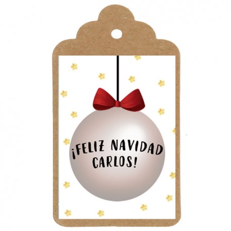 Etiqueta navidad "Bola navidad"