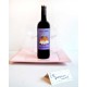 Botella de vino "TARTA DE CUMPLEAÑOS"
