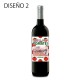 Botella de vino personalizado "TOMATINA"
