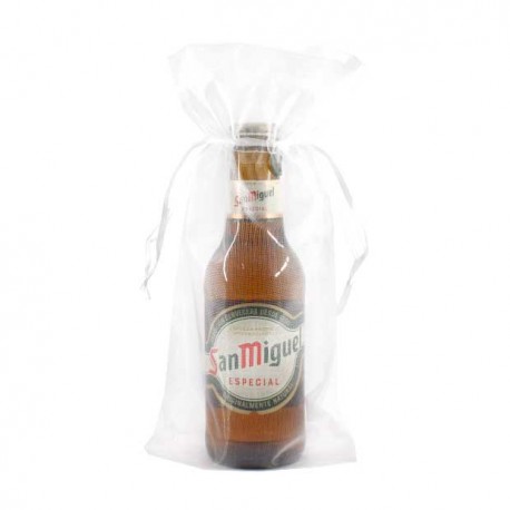Cerveza San Miguel con bolsita de regalo