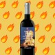 Botella de vino personalizada "Hoguera de San Juan"