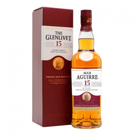 Botella whisky Glenlivet 15 años Personalizada 70cl