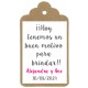 Etiqueta boda "FRASE BRINDIS"