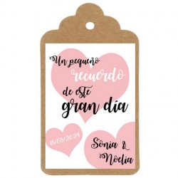 Etiqueta boda "GRAN DÍA"