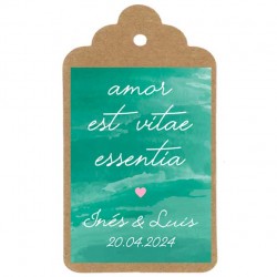 Etiqueta boda "Frase latín"