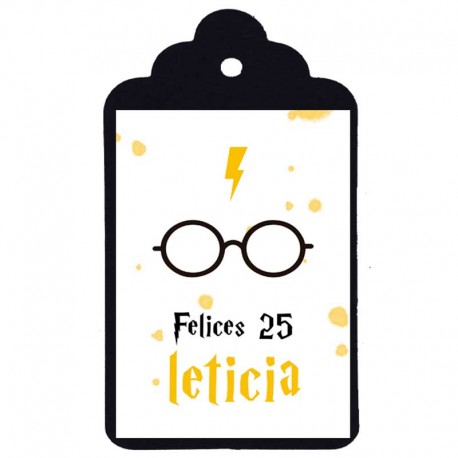 Etiqueta cumpleaños "HARRY POTTER"