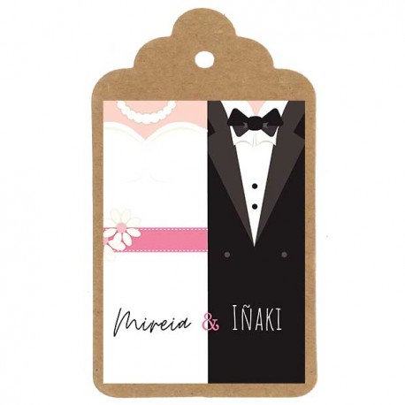 Etiqueta boda "Traje de boda"