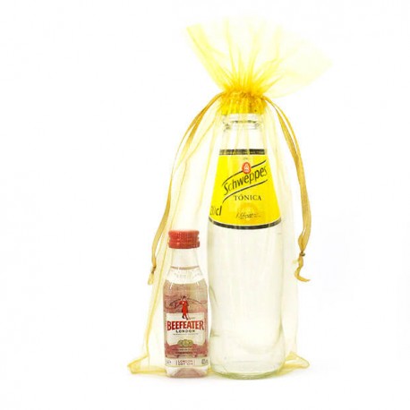 Mini botellita de ginebra Beefeater y tónica