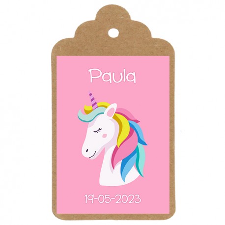 Etiqueta Bautizo "UNICORNIO"
