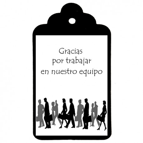 Etiqueta empresa "GRACIAS"