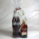 Kit ron cola Barcelo y coca cola con etiqueta personalizada
