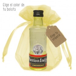 Botellita ginebra Puerto de Indias "Limón"