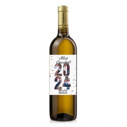 Botella de vino "FELIZ NAVIDAD 2024"