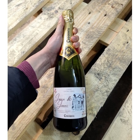 Cava Codorniu Cuvée Original Brut personalizado con foto