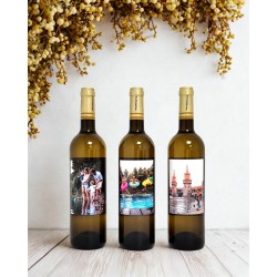 Botella de vino blanco Inurrieta Orchidea personalizada