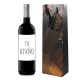 Botella de vino con estuche de cartón