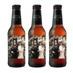 Cervezas con disfraz de Halloween