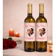 vino blanco personalizada para San Velentín