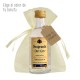 Miniatura Seagrams con etiqueta personalizada y bolsita de organza